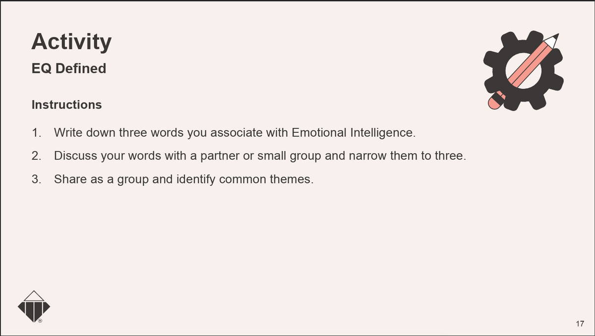 Emotional Quotient (Emotional Intelligence) Training - Facilitation Pack