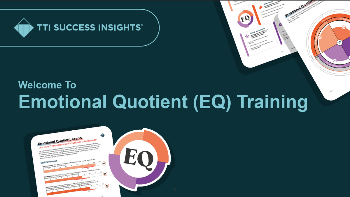 Emotional Quotient (Emotional Intelligence) Training - Facilitation Pack