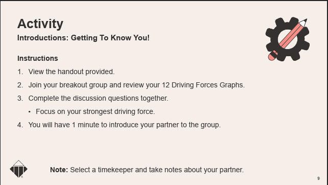 12 Driving Forces Training - Facilitation Pack
